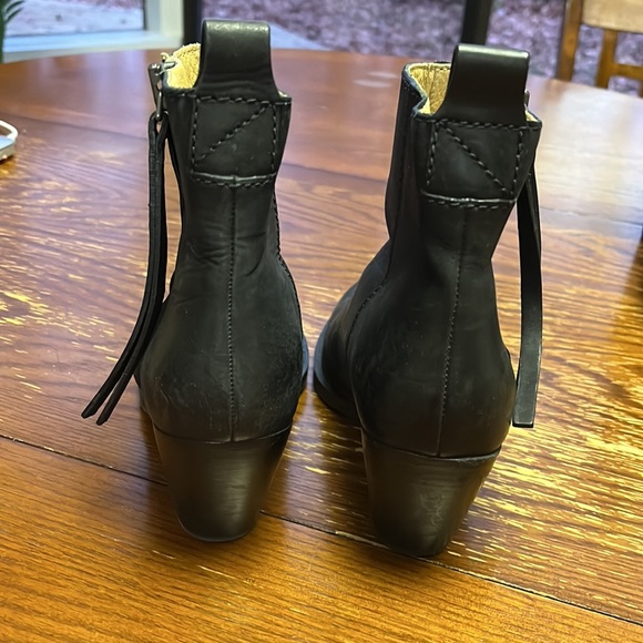 Acne studios side zip leather black bootie - Picture 3 of 3